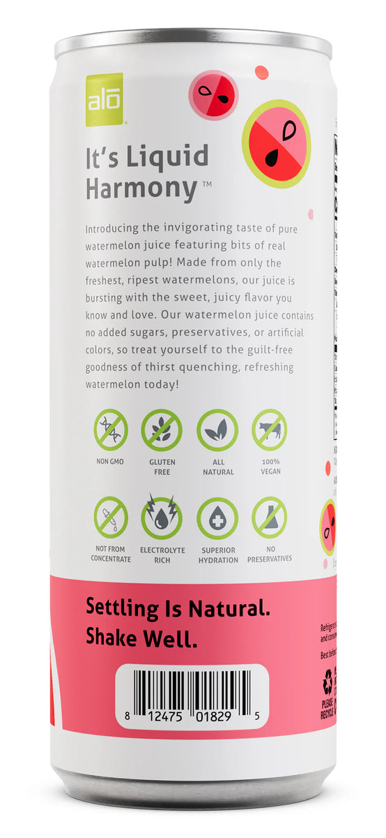 alo naturals Alo 100% Watermelon Juice with Watermelon Pulp 10.8oz – Something Better  Natural Foods