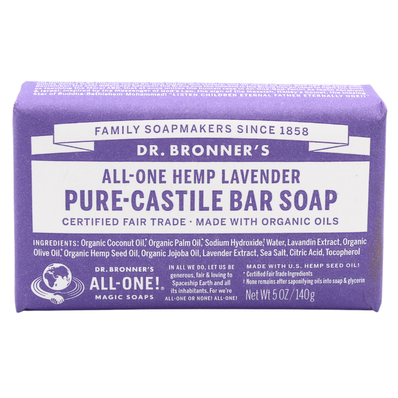 Dr. Bronner's Pure-Castile Bar Soap Lavender - Reviews