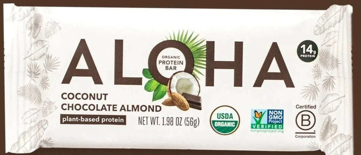 Aloha Organic Coconut Chocolate Almond Protein Bar 1.98oz