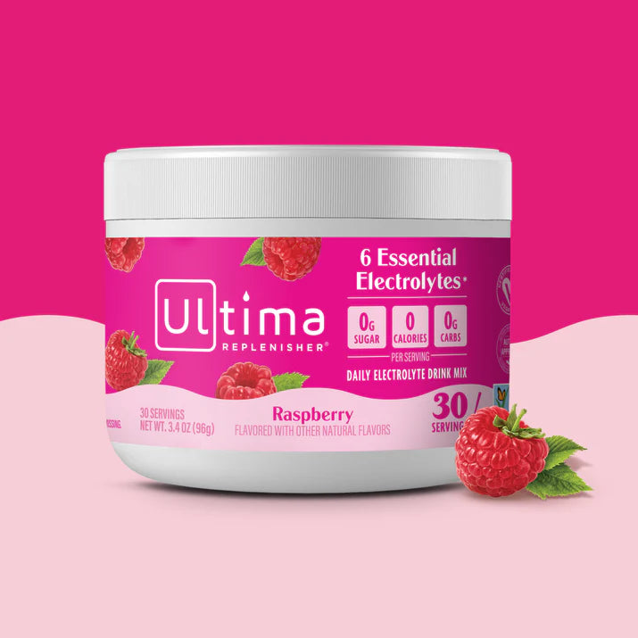 Ultima Replenisher Daily Electrolyte Mix Raspberry 3.4oz – Something ...