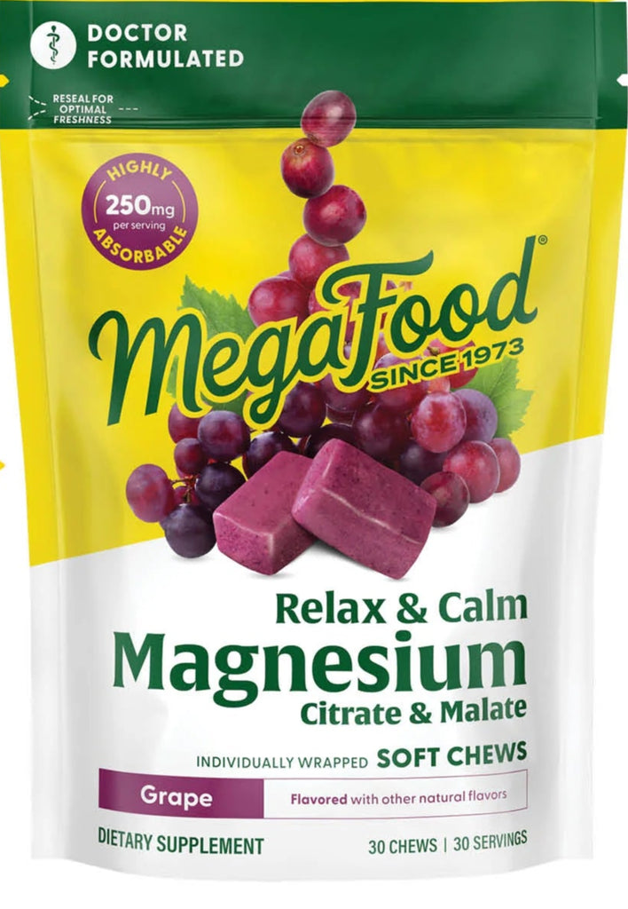 MegaFood Relax and Calm Grape Chews Bag