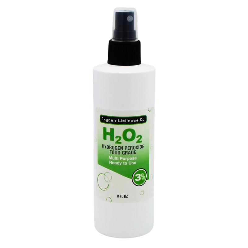 ProH2O2 Food Grade Hydrogen Peroxide 3% - 8oz Spray Bottle By Thrival Labs, First Aid & Natural Cleaner
