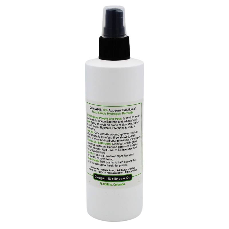 hydrogen peroxide for house plants Food Grade Hydrogen Peroxide Spray 3% 8 oz – Something Better Natural Foods