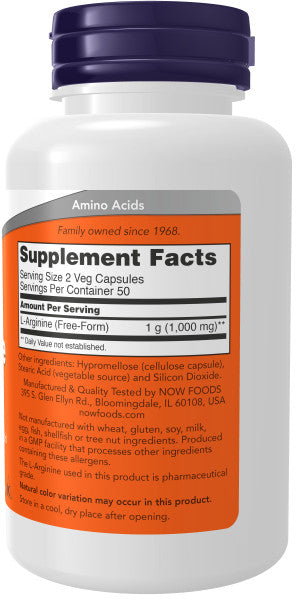 natural source l arginine l carnitine NOW Supplements, L-Arginine 500 mg, Nitric Oxide Precursor* Amino Acid, 100 Veg Capsules L-arginine & L-Carnitine Sachet -