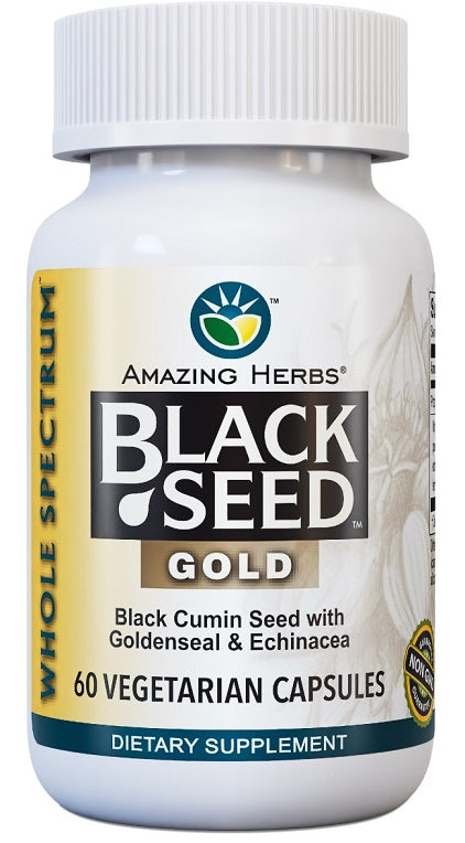 echinacea and black seed oil Amazing Herbs Black Seed Oil Gold 60ct