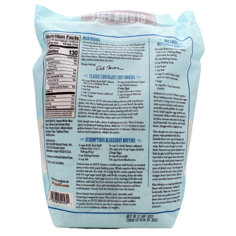 Bob's Red Mill to Gluten Free Baking Flour 4lb *TPR*