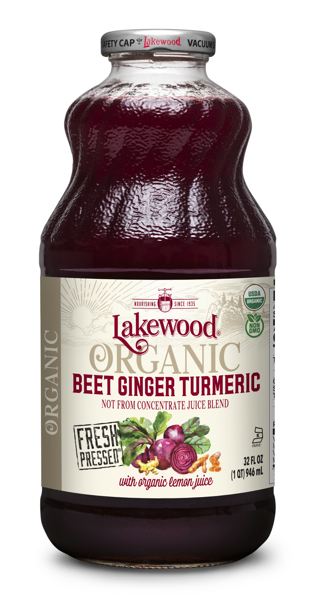 Lakewood Juice, Organic, Pure Beet 32 Oz