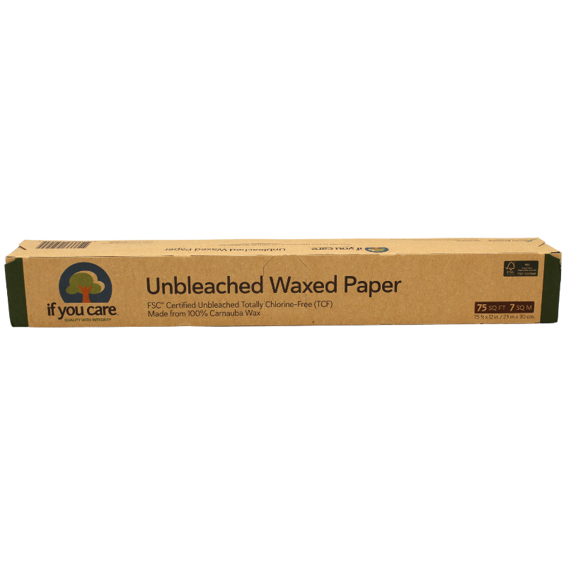 Unbleached Soybean Wax Paper by IF YOU CARE - 75 Ft. Rolls